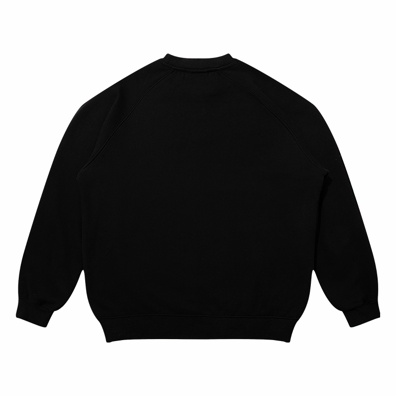 American Creative Retro Alphabet Print Long Sleeved Round Neck Sweater