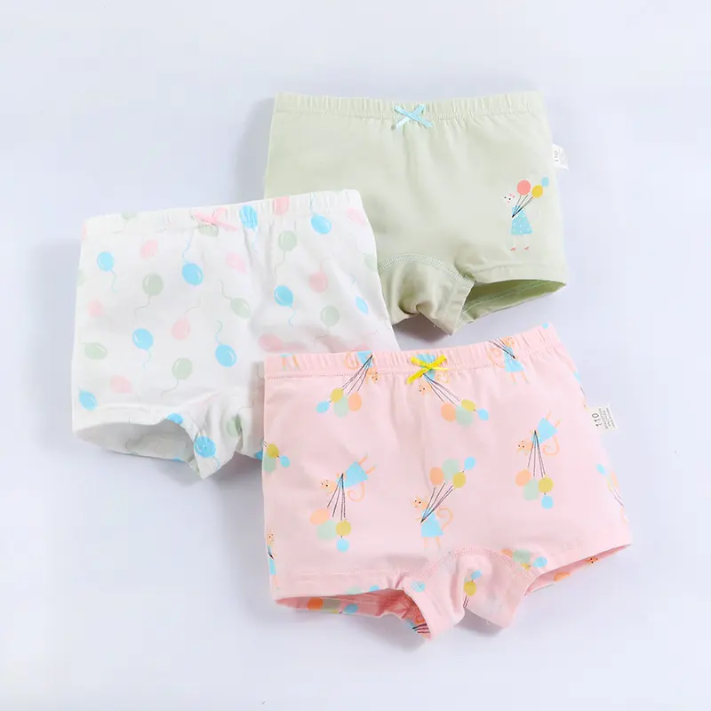 Girls' Underwear Cotton Boxer Briefs