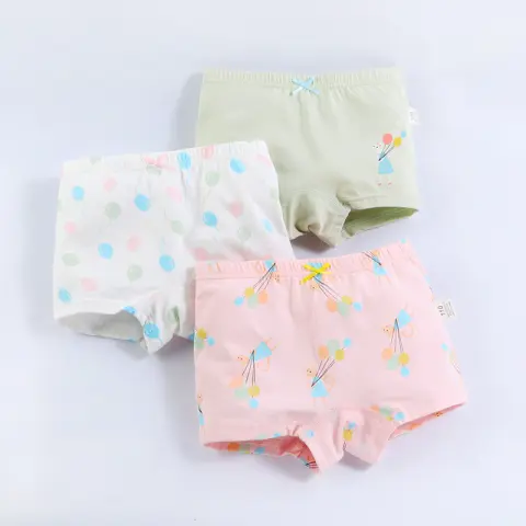 Girls' Underwear Cotton Boxer Briefs