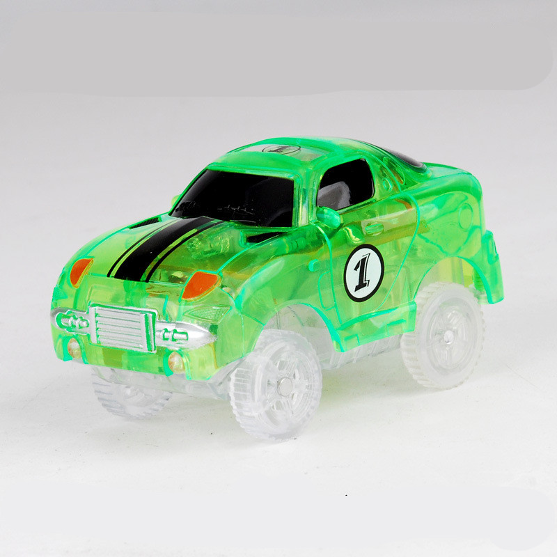 Green racing car