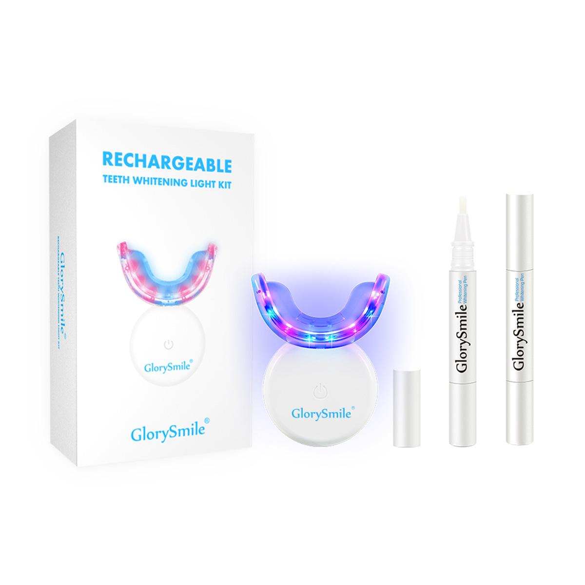 Teeth Whitening Kit Pen Gel with LED. Comprehensive Whitening System: Whitebite Pro offers a powerful dental solution featuring three teeth whitening pens containing dentist-grade 35% hydrogen carbamide peroxide gel, a 32X LED accelerator light with a con