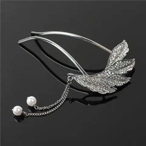 Temperament Pearl Pendant Hairpin Simple Modern Net Red