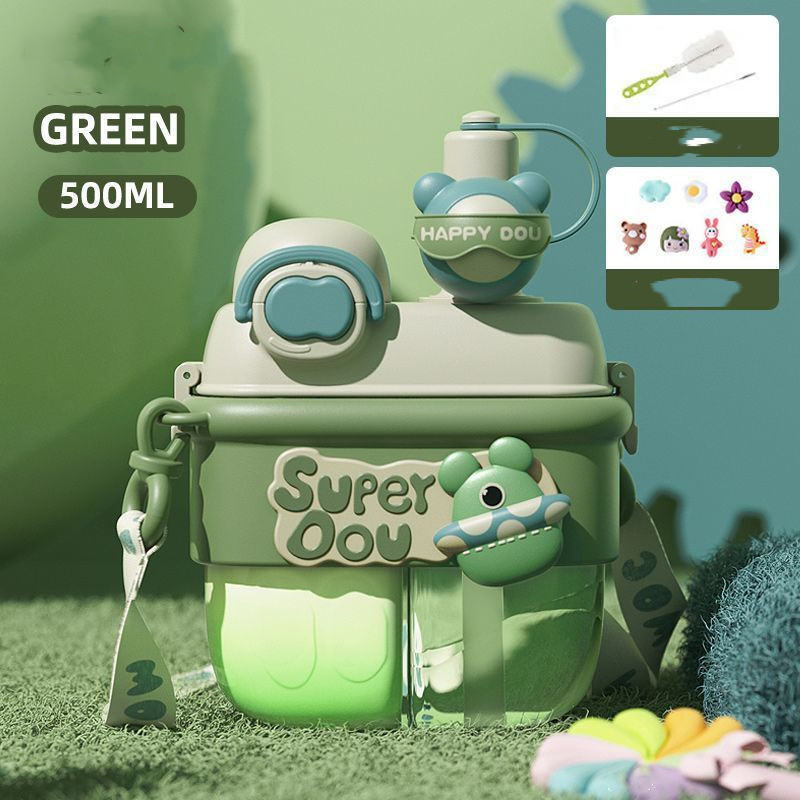 Double Drinking Plastic Cup With Rope Outdoor Portable - Image 6