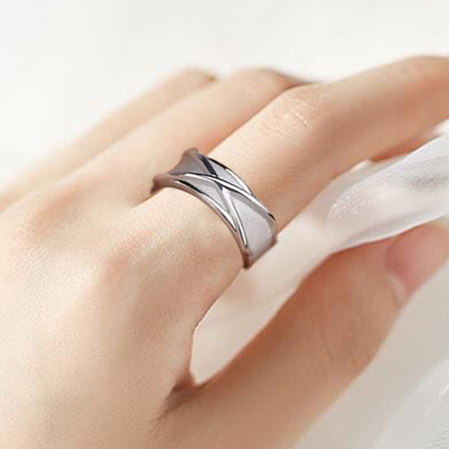 Fashion Alloy Ring Ornament Platinum
