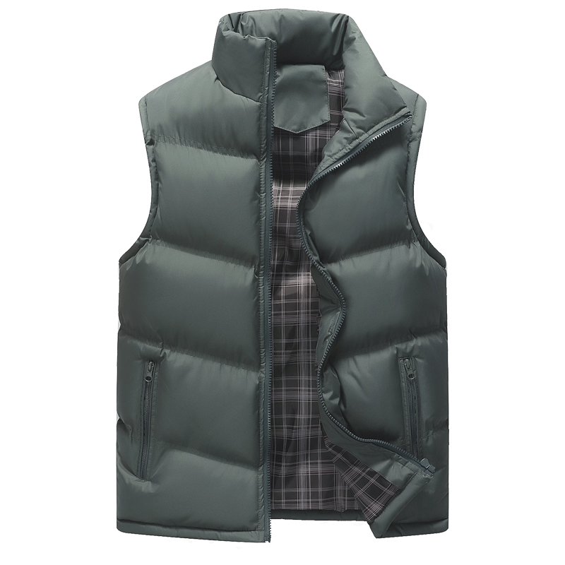 Men's Warm Down Quilted Vest Sleeveless Jacket Outwear - Treasure supply