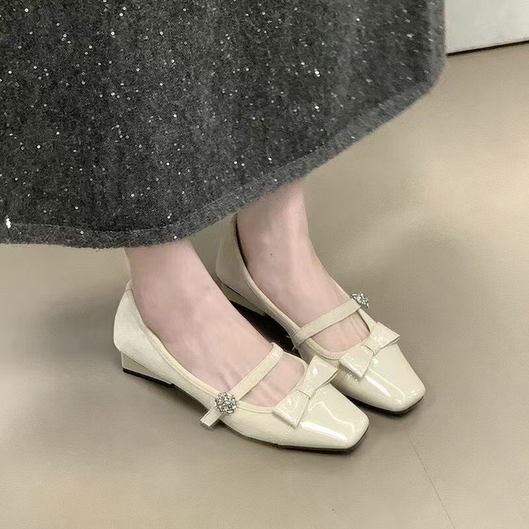 Rhinestone Buckle Bow Flats, picture 3 of 4