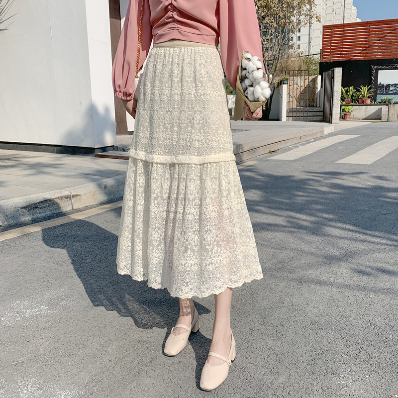 New Women's High Waist Slimming Midi Skirt