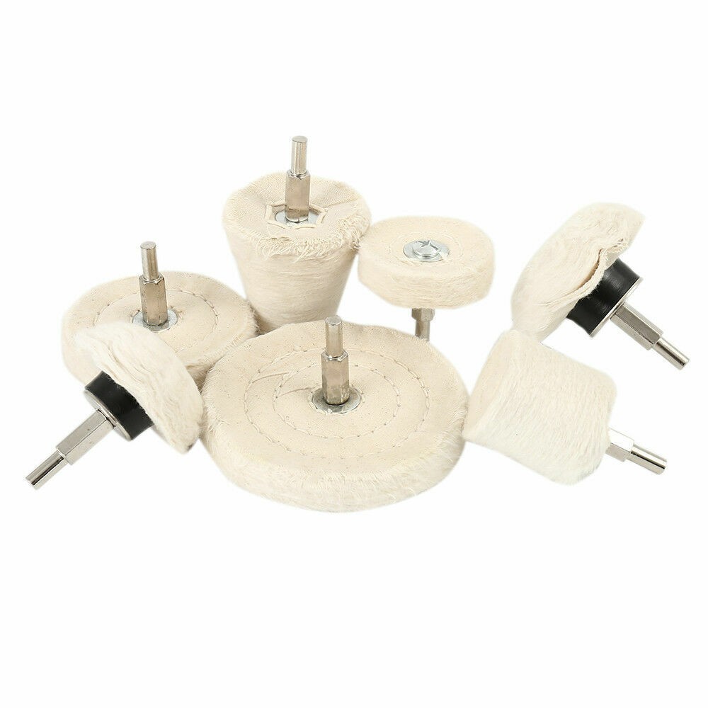 Polishing Buffing Pads Mop Wheel Buffer Pad Drill Kit For Car Polisher 7Pcs Set — image 2