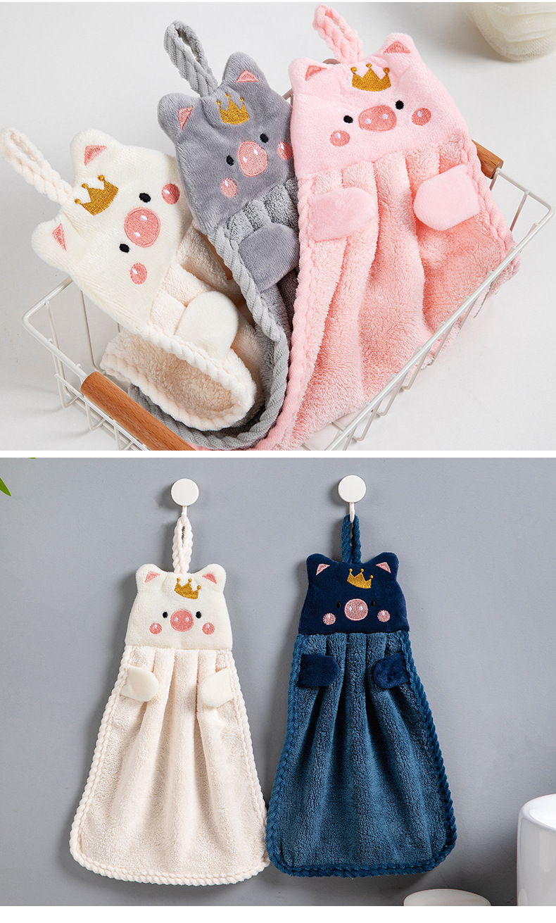 Title 3, Household Hand Towel Absorbent Kitchen Towel La...