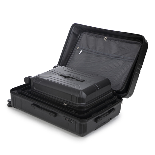20  24  28  3 Pcs  Set In ABS Spinner Wheel Luggage, Carry On Suitcase, Matching Color, TSA Combination Lock