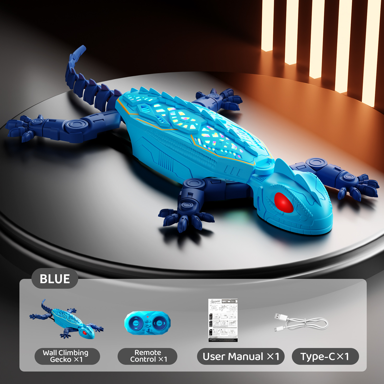 Remote Control Climbing Gecko Toy For Cats, Climbing Gecko Cat Toy That Climbs The Wall 9