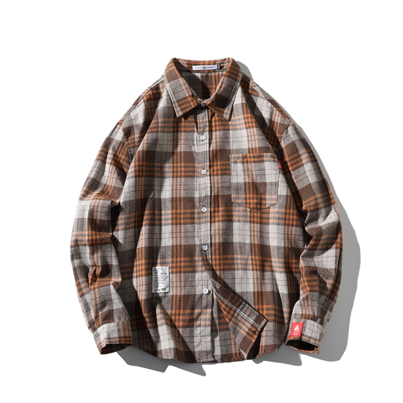 Title 9, Teen Fashion Plaid Long-sleeved Shirt