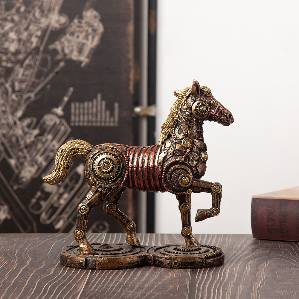 Sculpture Creative Steam Resin Decorative Artifact Home Wine Cabinet Decorations