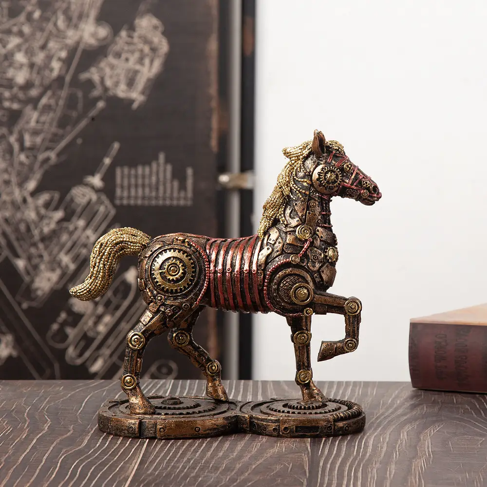 Sculpture Creative Steam Resin Decorative Artifact Home Wine Cabinet Decorations