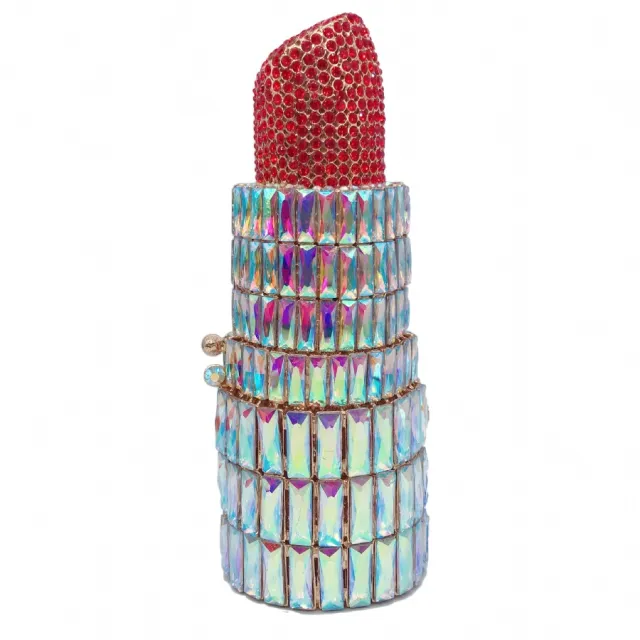 Women's Lipstick Shaped Diamond Evening Clutch Style7 - Shop at LoveMi