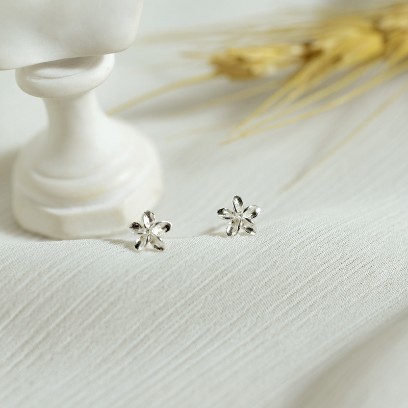 Flower Frangipani S925 Sterling White Fungus