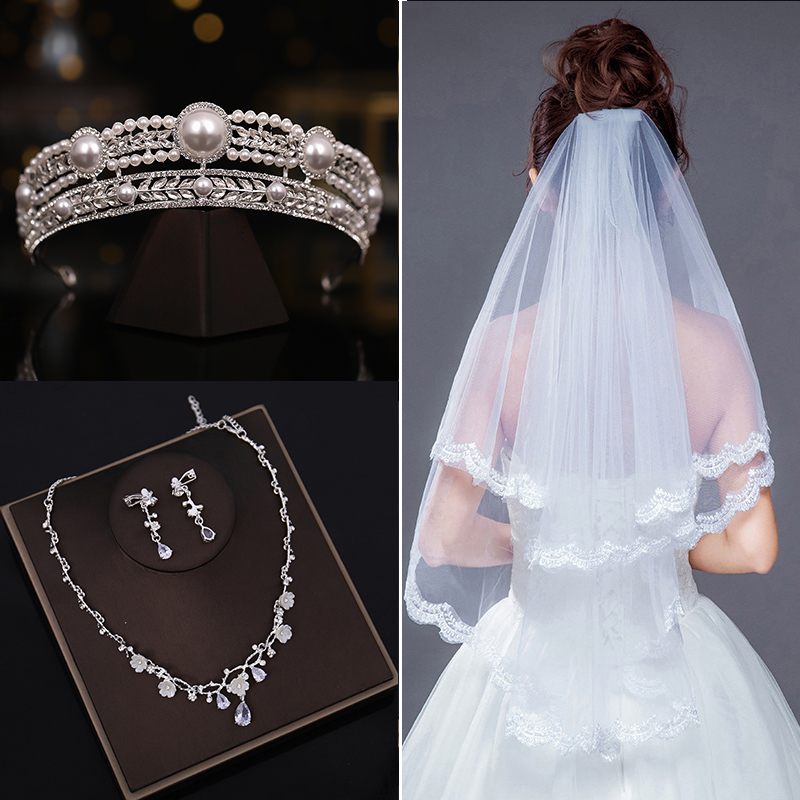 Title 6, Korean Style Wedding Retro Pearl Princess Super...