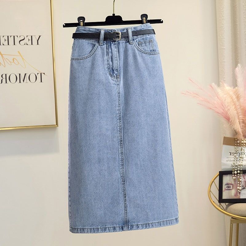 Title 7, Dames High Waist Skinny Denim Halve Rok Zomerst...