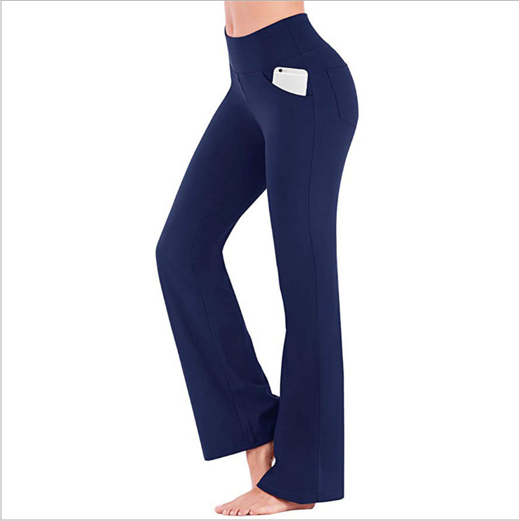 Title 4, Damen Slim Yoga Hose mit weitem Bein und hoher ...