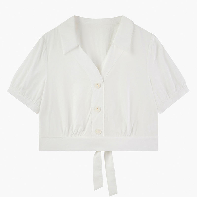 Shirt Women's Short Polo Shirt Design Sense