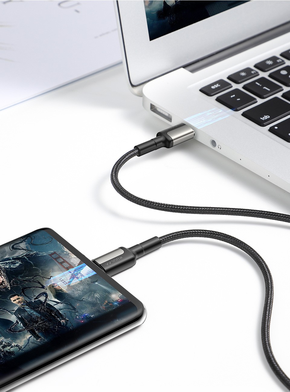 3A Fast Charge Zinc Alloy Type-C Braided Data Cable