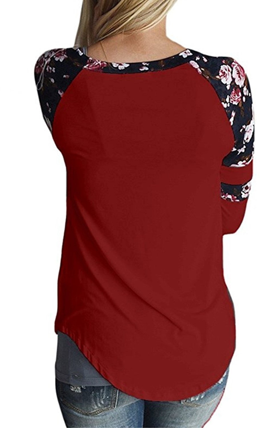 Title 6, Bedrucktes Damen-Pullover-T-Shirt mit Rundhalsa...