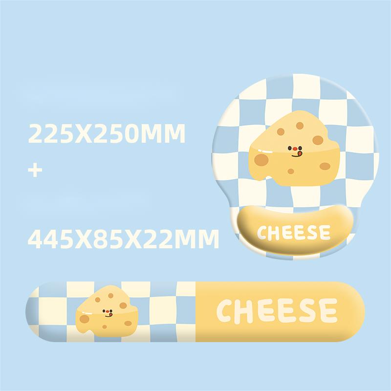 Cheese Mouse pad keyboard hold