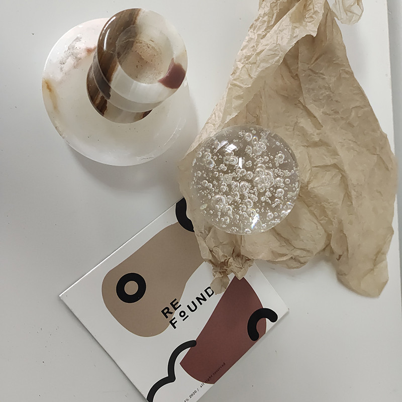 Lucky Glass Crystal Ball Decorative Ornaments Paperweight