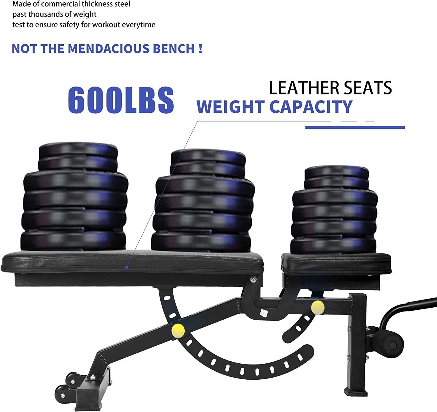 Adjustable Strength Training Bench Press Home Full Body Workout Foldable Weight Benches Gym Multi-functional Fitness Dumbbell Chair — foto 8