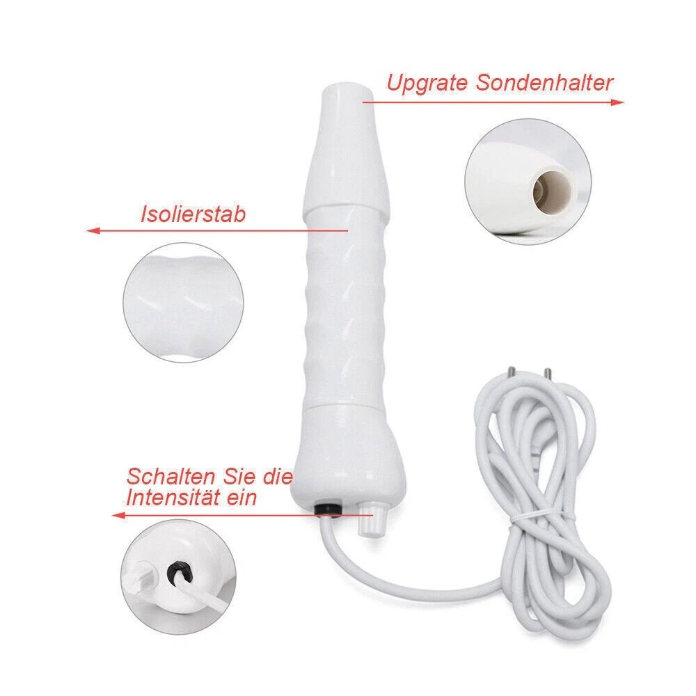 Portable High Frequency Electrotherapy Skin Therapy Wand Machine Acnes Remove — image 7