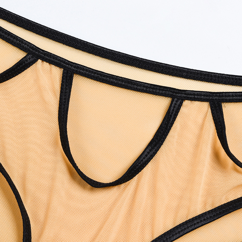 Mesh Comfortable Slimming Gathering Underwear Suit With Steel Ring - Image 13