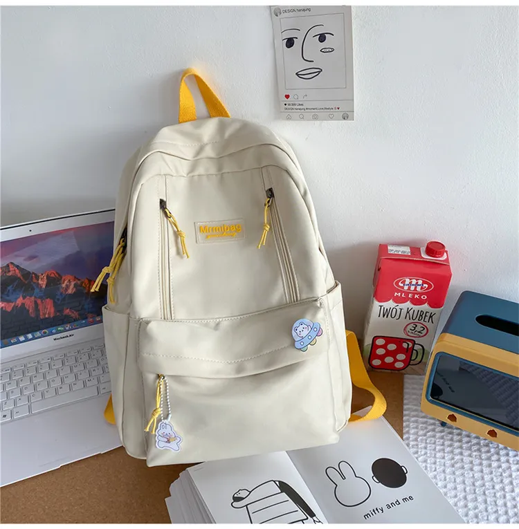 Women's Backpack Youth Girl's Laptop Backpack - White