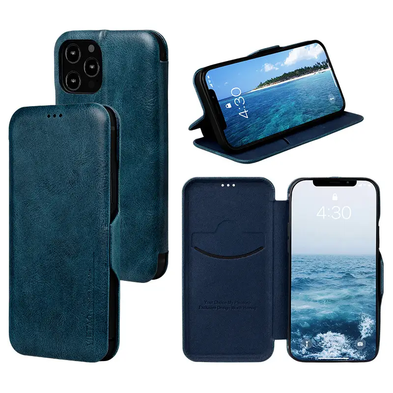 Flip Phone Leather Case For IPhone13Pro