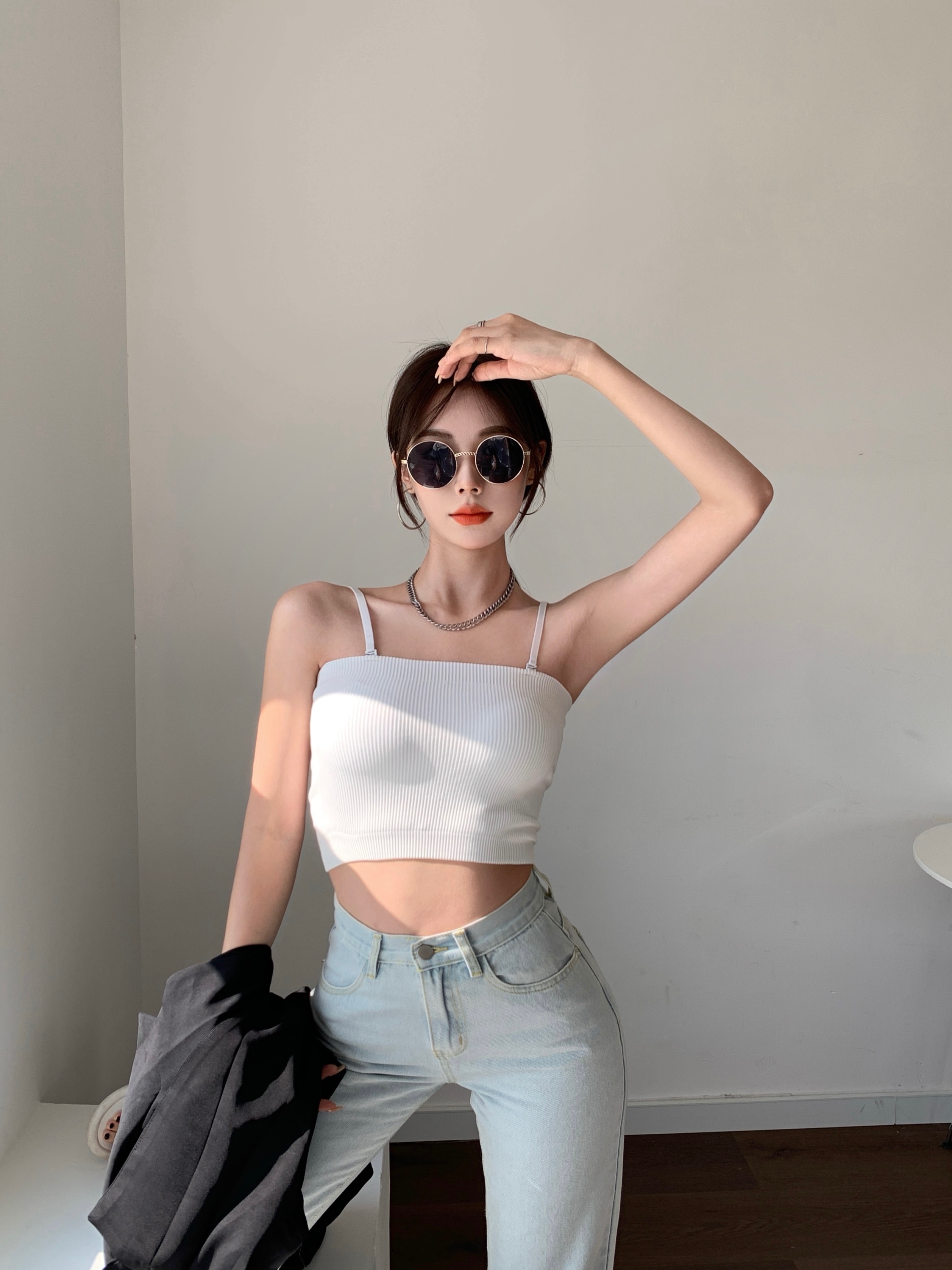 Removable Short Vest With Chest Pad