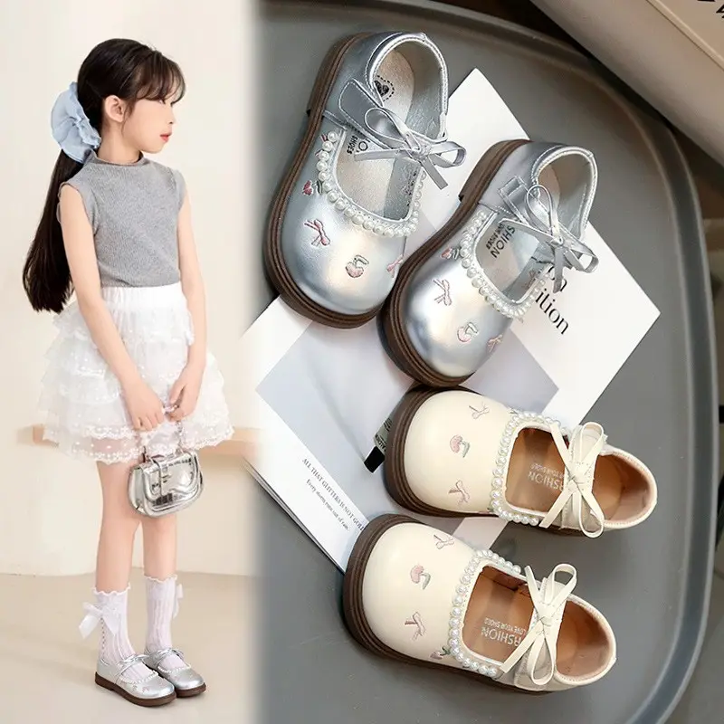 New Spring Girls Leather Shoes