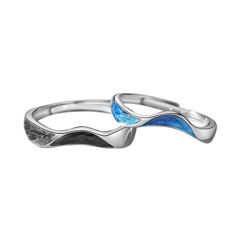 Title 2, Heren- en damesmode sterling zilveren ring