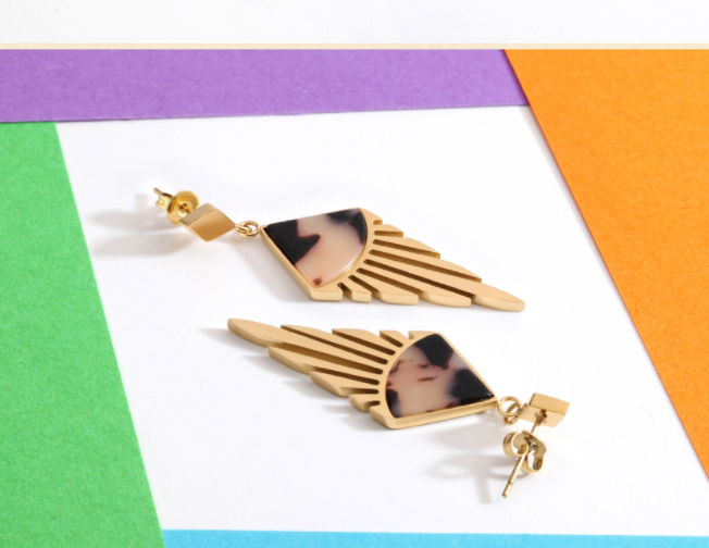 Fashion Temperament Personality Stainless Steel Earrings