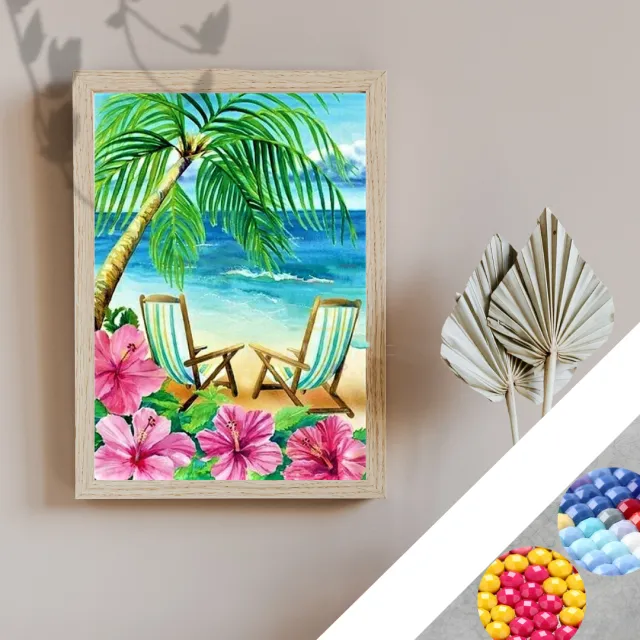 Diy Full Diamond Embroidery 5d Landscape Beach Decorative Painting - Shop at LoveMi
