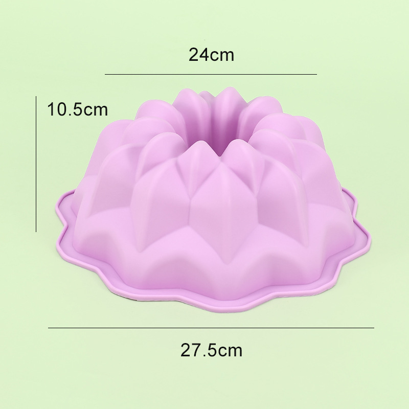 Title 6, Silicone Cake Mold Single Large Double-layer Fl...