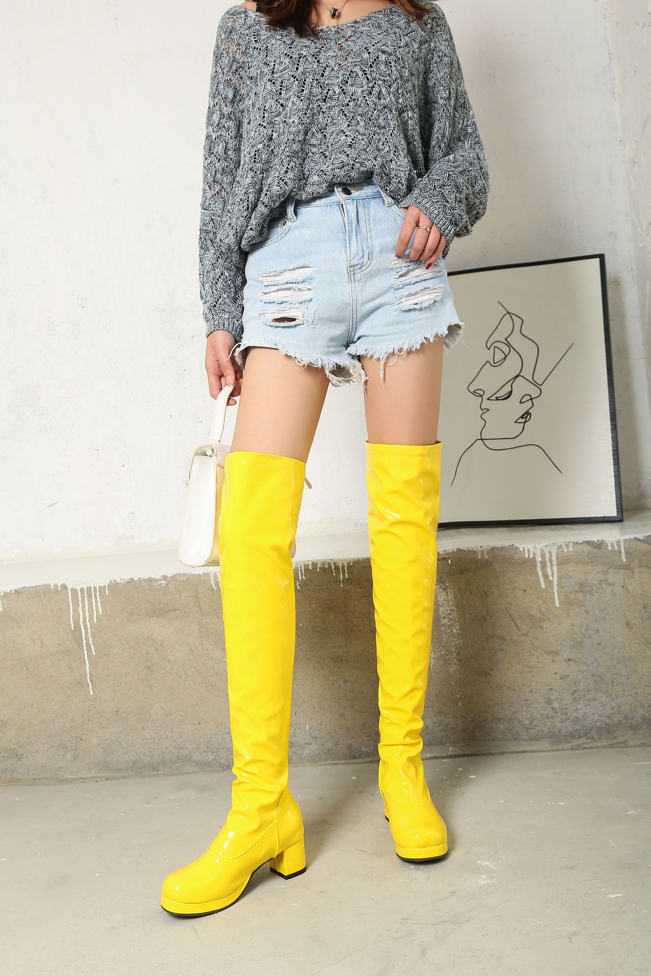 Title 2, Ladies Casual Fashion Thick Heel Boots