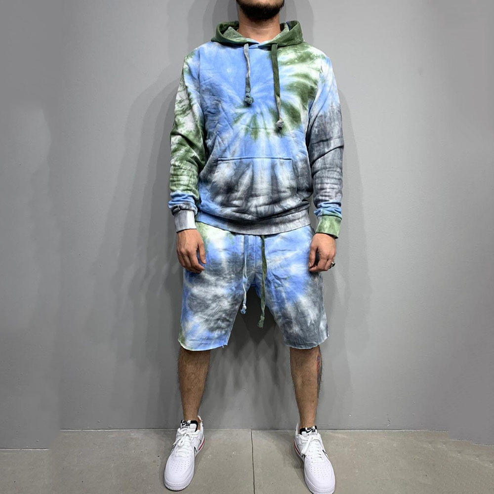 Men's Sweatshirt Shorts Suit Casual