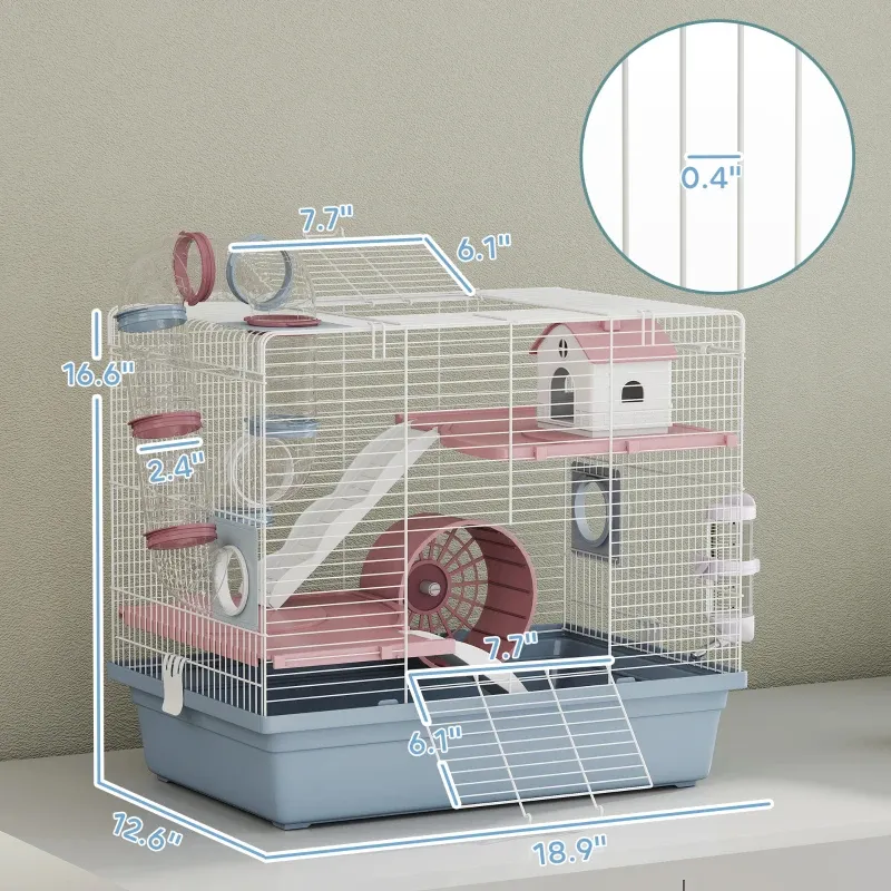 Cage, 3-Tier Small Animal Cage