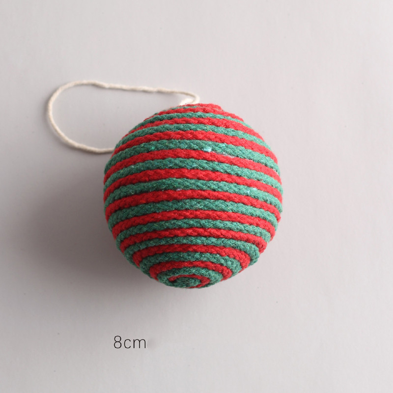 8cm red and green cotton threa