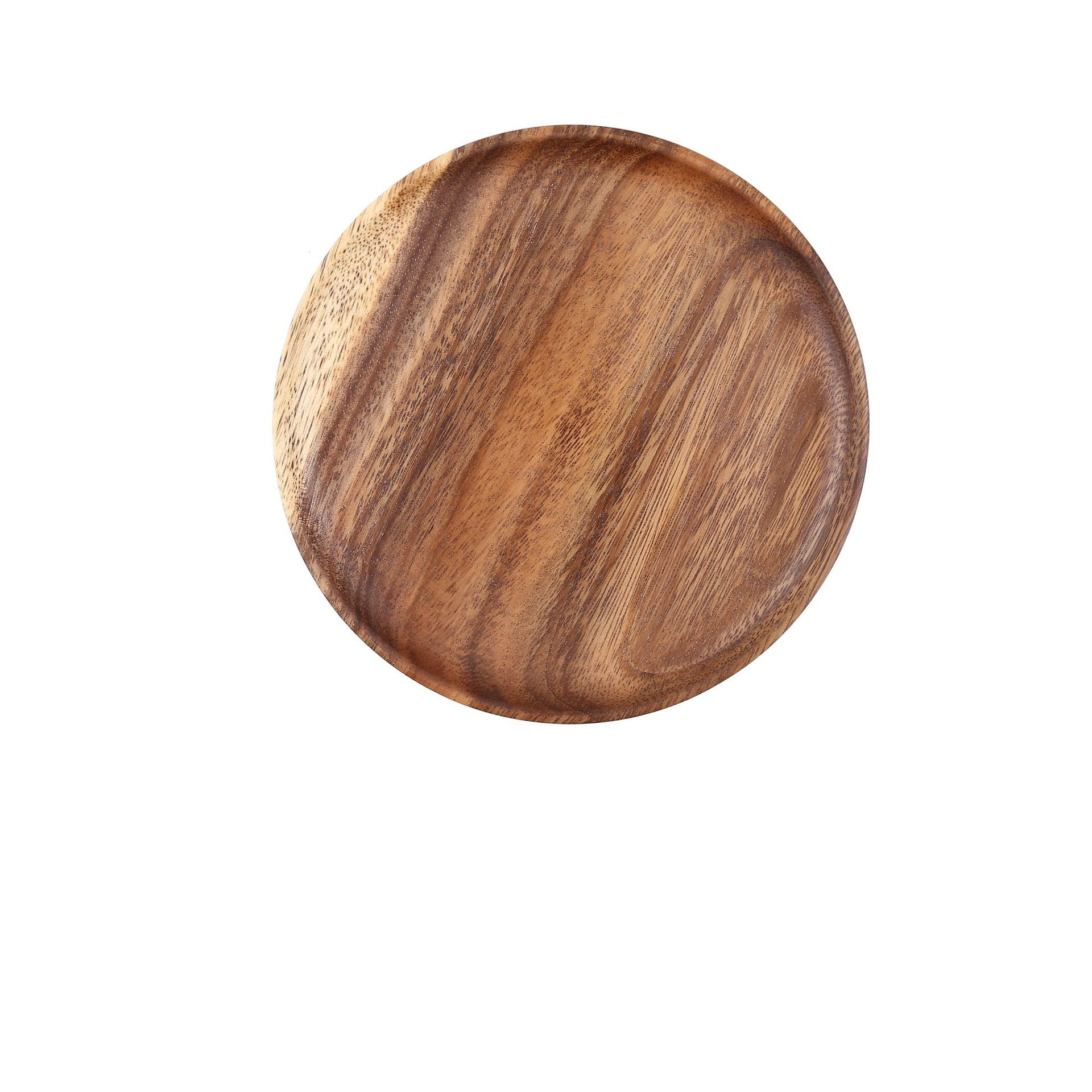 Natural Acacia Wood Bowl And Plate Dinnerware Set - Image 7