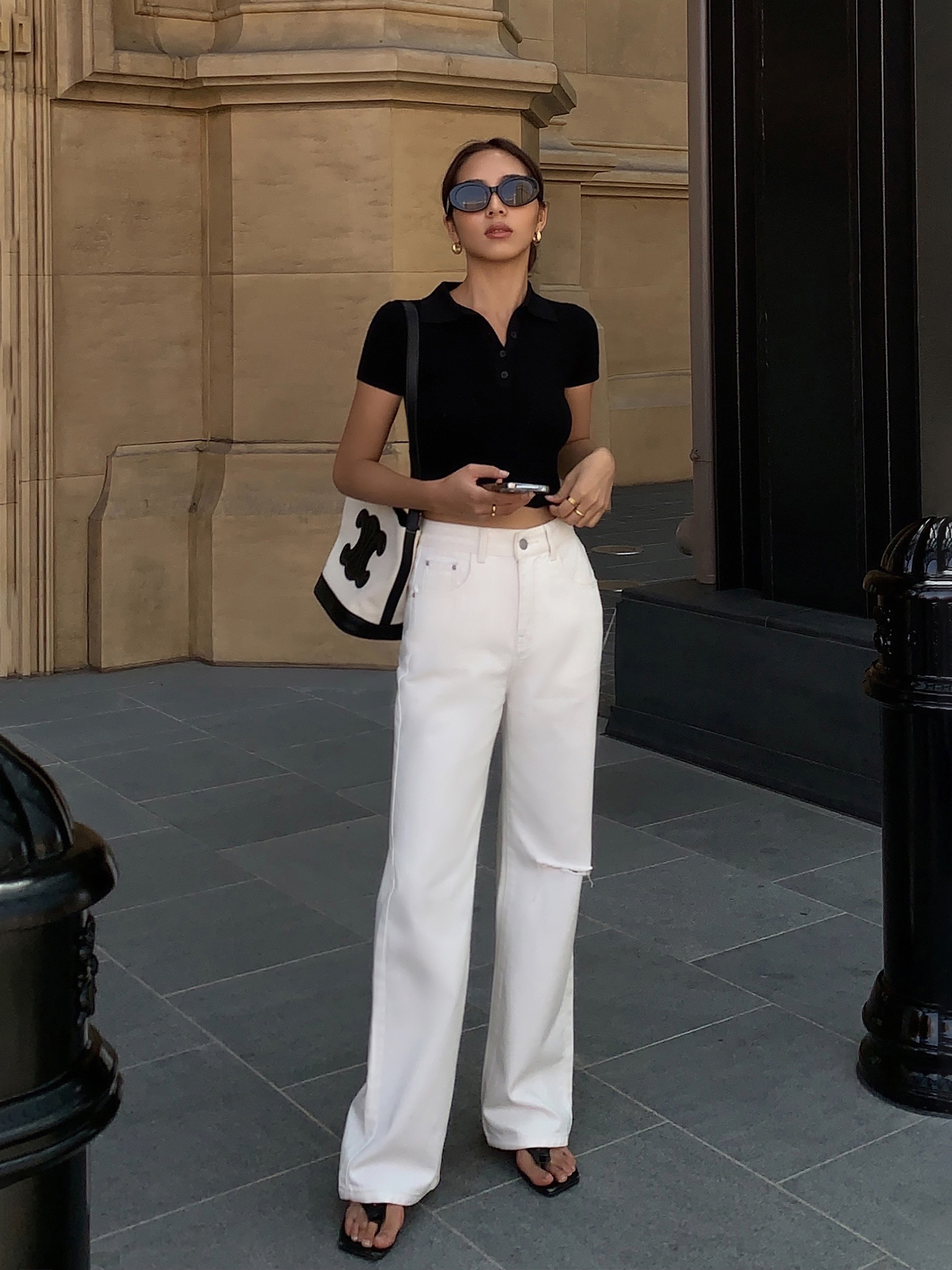 Women's Slim Fit High Waist Cropped Top