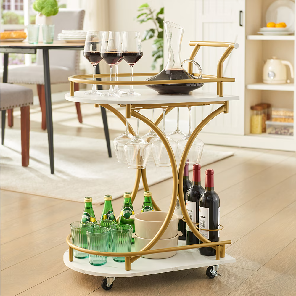 2 Story Classy Bar Cart