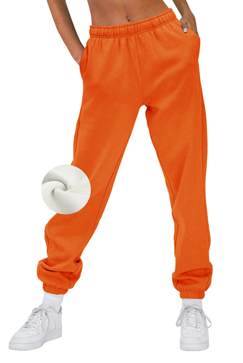 Women's Fleece Sweatpants Warm Loose Pants