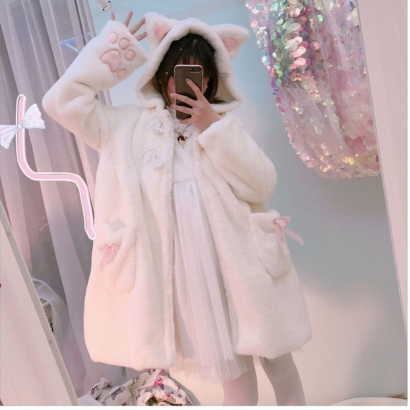 Title 6, Plush coat thickened plus fleece coat women