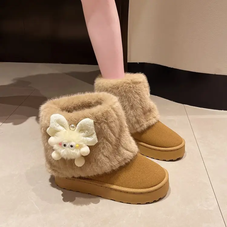 Women's Euro-American Style Platform Snow Boots, Plus