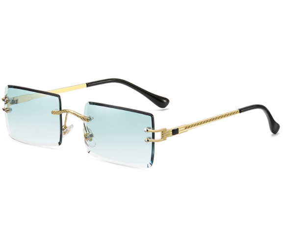 Gold frame gradient green C2